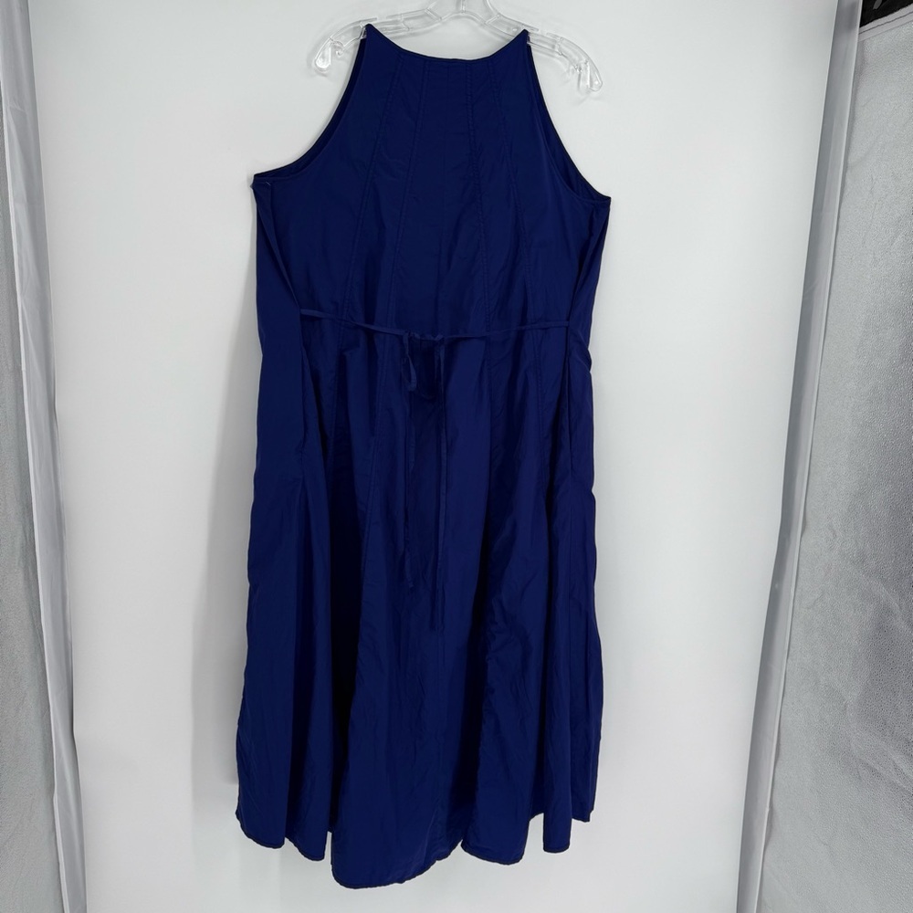 Athleta Canopy Parachute Nylon Maxi Swing Dress Purple Lightweight size Medium - Picture 9 of 10